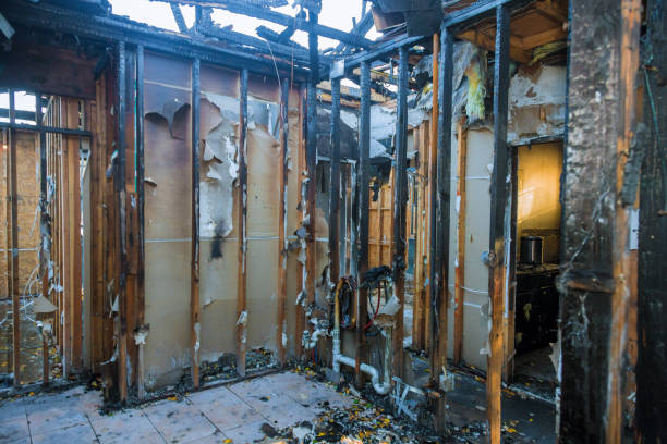 Professional Fire Damage Restoration technician working in Cambridge, MD